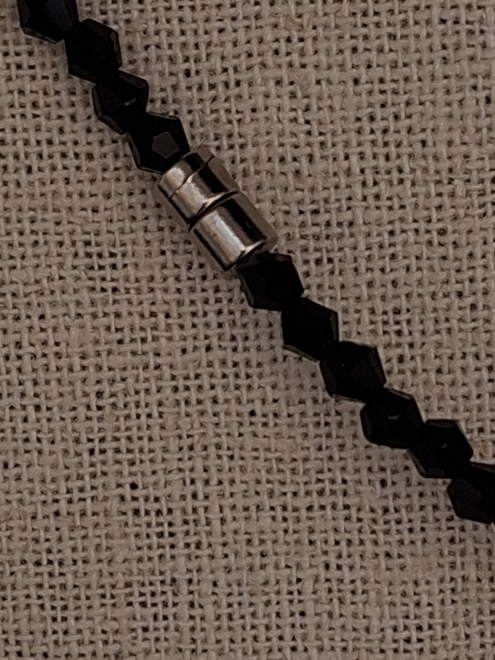Black Crystal Cluster Statement Necklace - - Picture 5 of 6